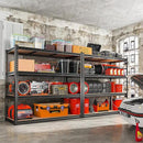 REIBII 48" W Garage Shelving Heavy Duty 2550 LBS Storage Shelves 4 Tier Heavy Duty Shelving, Adjustable Metal Shelves, Industrial Shelf for Garage, Warehouse, Pantry, 48" W x 60" H x 24" D by CozyNest Decor