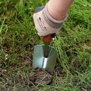 Japanese Garden Trowel Heavy Duty Japanese Steel with Wood Handle, Garden Transplanter Tool for Digging, Scooping, Transplanting, Made in Japan, Large Silver by GreenHaven Gardens