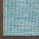 Nourison Positano Indoor/Outdoor Aqua 10' x 14' Area Rug, Easy Cleaning, Non Shedding, Bed Room, Living Room, Dining Room, Backyard, Deck, Patio (10x14) by CozyNest Decor