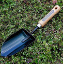 Garden Helper Large Garden Trowel Hand Tool, Hand Shovel for Planting and Transplanting, Heavy Duty Japanese Steel Blade, Wood Handle, Made in Japan by GreenHaven Gardens
