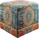 Mark&Day Pouf Ottoman, Kaltenleutgeben Traditional Saffron Cube Pouf Foot Rest for Living Room, Bedroom and Boho Home Decor (18"x18"x18") by CozyNest Decor