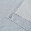 Vision Home Blue Gray Pinch Pleated Full Blackout Curtains Linen Blended Room Darkening Window Curtains 90 inch for Living Room Bedroom Thermal Insulated Pinch Pleat Drapes with Hooks 40" Wx90 Lx2 by CozyNest Decor