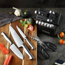 McCook® Knife Sets, German Stainless Steel Knife Block Sets with Built-in Sharpener by CozyNest Decor