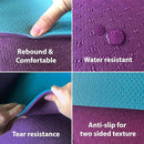 Extra Thick Exercise Yoga Mat with Strap - 2/5 Inch (10MM), Non-Slip Workout Mat for Yoga, Pilates, and Floor Exercises by TinyTreasures Baby Boutique