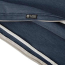 Classic Accessories Montlake Water-Resistant 25 x 22 x 4 Inch Patio Lounge Back Cushion, Heather Indigo Blue, Outdoor Loveseat Cushions by GreenHaven Gardens