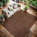 CAMILSON Outdoor Rug 5x7 Modern Area Rugs for Indoor and Outdoor Patios and Porches - Waterproof, Washable, Non-Shedding, Easy-to-Clean Outside Carpet (5 x 7, Solid - Gold) by CozyNest Decor