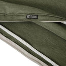 Classic Accessories Montlake Water-Resistant 21 x 20 x 4 Inch Patio Lounge Back Cushion, Heather Fern Green, Outdoor Loveseat Cushions by GreenHaven Gardens