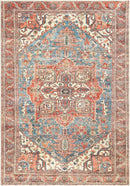 Keen Home Design 8x10 Rug - Machine Washable Area Rug with Non-Slip Backing, Ideal for Living Room, Dining Room, Bedroom - Vintage, Easy Clean, Durable, Low Pile Rug - (8' x 10') by CozyNest Decor