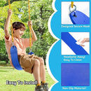 TURFEE 2 Pack Swing for Outdoor Swing Set, Swing Seat Replacement Kit with 66" Heavy Duty Chains, 4 Snap Hook for Kids Outdoor Play Playground, Trees, Playground (Blue) by GreenHaven Gardens