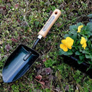 Garden Helper Large Garden Trowel Hand Tool, Hand Shovel for Planting and Transplanting, Heavy Duty Japanese Steel Blade, Wood Handle, Made in Japan by GreenHaven Gardens
