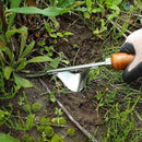 Weed Puller Heavy Duty Japanese Steel with Wood Handle, Hand Weeding Tool, Manual Weeder for Garden, Quick and Easy Weed Pull Tool, Made in Japan, Silver by GreenHaven Gardens