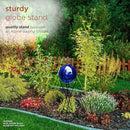 Alpine Corporation 24" Tall Indoor/Outdoor Metal Gazing Globe Display Stand, Black by GreenHaven Gardens