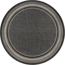 Unique Loom Outdoor Border Collection Area Rug - Soft Border (13' Round, Black/ Ivory) by GreenHaven Gardens