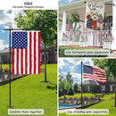 10FT Garden Flag Pole Stand for 3x5 Feet & 28x40 Inch Flags – Heavy Duty Freestanding Flagpole with 5-Prong Base – Adjustable, Lightweight Aluminum Flag Holder for Yard, Outdoor, Lawn – Black by GreenHaven Gardens
