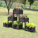 D'vine Dev Planter Raised Beds - Elevated Garden Box with Drainage Plug Raised Garden Beds for Vegetable/Flower/Herb Outdoor Standing Beds Gardening Kit, RGB-6 by GreenHaven Gardens
