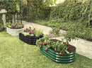 Galvanized Raised Garden Beds Outdoor // 4×2×1 ft Planter Raised Beds for Gardening, Vegetables, Flowers // Large Metal Garden Box (Black) // Patented Tool-Free Design by GreenHaven Gardens