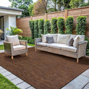 CAMILSON Outdoor Rug 8x10 Modern Area Rugs for Indoor and Outdoor Patios and Porches - Waterproof, Washable, Non-Shedding, Easy-to-Clean Outside Carpet (8 x 10, Solid - Gold) by CozyNest Decor