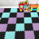 YIMINYUER® 25 Tiles (30cm×30cm×1cm Each Tile) Baby Soft Puzzle Play Mats, Kids Thick EVA Foam Floor, Toddlers & Children's Soft Interlocking Mat R04R08R11G301025 by TinyTreasures Baby Boutique