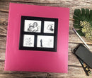 RECUTMS Photo Album 4x6 600 Photos Black Pages Large Capacity Leather Cover Wedding Family Photo Albums Holds 600 Horizontal and Vertical Photos (Pink, 600 pockets) by TinyTreasures Baby Boutique