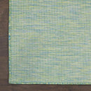 Nourison Positano Indoor/Outdoor Blue/Green 8' x 10' Area Rug, Easy Cleaning, Non Shedding, Bed Room, Living Room, Dining Room, Backyard, Deck, Patio (8x10) by CozyNest Decor