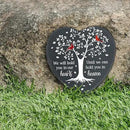 Cardinal Memorial Slate Stone - Hold You in Our Hearts, Memorial Plaque Sympathy Gifts for Loss of Loved One, Memorial Gifts for Loss of Father, Mother, Brother Garden Slate Stone TNA6 by GreenHaven Gardens