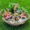 Mood Lab Fairy Garden - Miniature Figurines & Accessories Starter Kit - Fairy Garden Set of 12 pcs - Outdoor or House Decor by GreenHaven Gardens