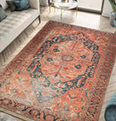 Keen Home Design 8x10 Rug - Machine Washable Area Rug with Non-Slip Backing, Ideal for Living Room, Dining Room, Bedroom - Vintage, Easy Clean, Durable, Low Pile Rug - (8' x 10') by CozyNest Decor