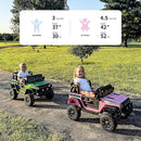 24V Kids Ride on Car, Kids Electric Vehicles Car Ride on Toy Truck for Toddlers w/Remote Control, 400W Motor - Light Pink by TinyTreasures Baby Boutique