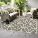 Rugshop Contemporary Geometric Indoor/Outdoor Square Rug 6' 6" Blue by GreenHaven Gardens