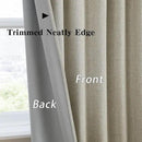 108 Inch Long Blackout Large Curtains 2 Panels,70 Wide Back Tab Window Drapes with Hooks,Track System Curtain Panels for Living Room Sliding Door Modern Farmhouse 70x108 in,70x9ft Light Taupe by CozyNest Decor