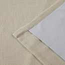 Vision Home Sand Pinch Pleated Full Blackout Curtains Linen Blended Room Darkening Window Curtains 112 inch for Living Room Bedroom Thermal Insulated Pinch Pleat Drapes with Hooks 40" Wx112 Lx2 by CozyNest Decor