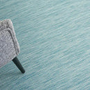 Nourison Positano Indoor/Outdoor Aqua 10' x 14' Area Rug, Easy Cleaning, Non Shedding, Bed Room, Living Room, Dining Room, Backyard, Deck, Patio (10x14) by CozyNest Decor