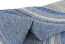 Unique Loom Outdoor Border Collection Area Rug - Soft Border (8' x 11' 4" Rectangle, Blue/ Ivory) by GreenHaven Gardens