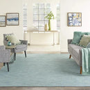 Nourison Home Positano 8' x 10' Aqua Fabric Modern Area Rug (8' x 10') by CozyNest Decor