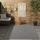 Nourison Positano Indoor-Outdoor Charcoal 4' x 6' Area Rug, Easy Cleaning, Non Shedding, Bed Room, Living Room, Dining Room, Backyard, Deck, Patio (4x6) by CozyNest Decor