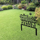 Custom Flowers Metal Garden Decor, Sign for Flower Beds, Personalized Flowers Garden Sign with Stakes, Metal Yard Art, Gift for Grandmother, Patio Decor, Farmhouse Decorations, Mom Gift by CozyNest Decor