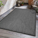 Adiva Rugs Outdoor Indoor Area Rug, Weather Resistant, Easy to Clean, Stain Resistant Floor Mat for Dining Room, Backyard, Deck, Patio (Pebble Weiss, 6' x 9') by CozyNest Decor