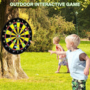 Large Dart Board for Kids, Kids Double-Sided Dart Board with Sticky Balls and Darts, Indoor/Outdoor Sport Fun Party Play Game Toys, Gifts for 3 4 5 6 7 8 9 10 11 12 Year Old Boys Girls by TinyTreasures Baby Boutique