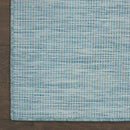 Nourison Home Positano 5' x 7' Aqua Fabric Modern Area Rug (5' x 7') by GreenHaven Gardens