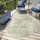 Keen Home Design Terrace Outdoor Round Rug - 5ft Round Washable Indoor/Outdoor Rug for Patio, Kitchen, Balcony, Beach, Garden, Deck and Porch, Size: 5'3" Round by GreenHaven Gardens