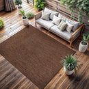 CAMILSON Outdoor Rug 8x10 Modern Area Rugs for Indoor and Outdoor Patios and Porches - Waterproof, Washable, Non-Shedding, Easy-to-Clean Outside Carpet (8 x 10, Solid - Gold) by CozyNest Decor