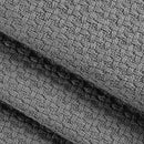 Elvana Home 100% Cotton Bed Blanket, Breathable Bed Blanket Twin Size, Cotton Thermal Blankets Twin, Perfect for Layering Any Bed for All Season, Charcoal Grey by CozyNest Decor