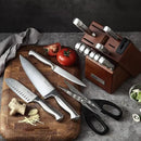 McCook® Knife Sets, German Stainless Steel Kitchen Knife Block Sets with Built-in Sharpener by CozyNest Decor
