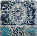 Mark&Day Pouf Ottoman, Kaltenleutgeben Traditional Teal Cube Pouf Foot Rest for Living Room, Bedroom and Boho Home Decor (18"x18"x18") by CozyNest Decor