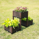 D'vine Dev Planter Raised Beds - Elevated Planter Garden Box with Drainage Plug Raised Garden Beds for Vegetable/Flower/Herb Outdoor Standing Planter Beds Gardening Kit, RGB-3 by GreenHaven Gardens