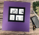 RECUTMS Photo Album 4x6 600 Photos Black Pages Large Capacity Leather Cover Wedding Family Photo Albums Holds 600 Horizontal and Vertical Photos (Purple, 600 pockets) by TinyTreasures Baby Boutique