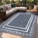 Outdoor Patio Rug, Outside Rectangular Carpet, Moroccan Geometric Rugs, Washable Large Indoor Outdoor Rug 6x9 Mats for RV, Picnic, Backyard, Deck, Balcony, Porch, Beach by CozyNest Decor