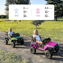 24V Kids Ride on Car, Kids Electric Vehicles Car Ride on Toy Truck for Toddlers w/Remote Control, 400W Motor - Pink by TinyTreasures Baby Boutique