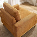 Oversized Accent Chair, Mid Century Modern Upholstered Armchair for Living Room, Comfy Chair for Bedroom Reading Chair, Single Sofa for Small Space with Rubberwood Base by CozyNest Decor