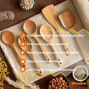 Riveira's 6-Piece Kitchen Essentials - Wooden Spoons for Cooking and Comprehensive Cooking Utensils Set by CozyNest Decor